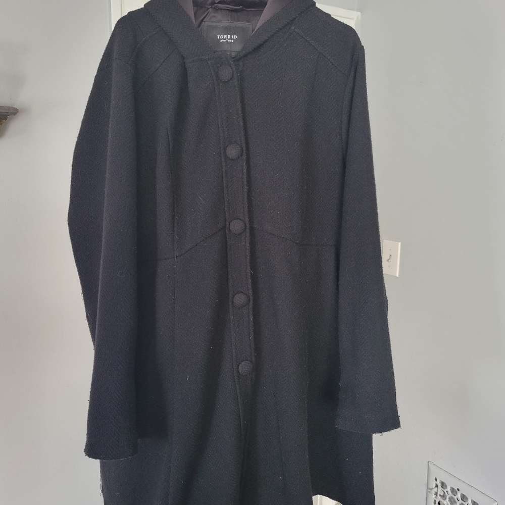 Torrid Flare Trench Winter Coat - Picture 4 of 8